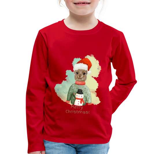 Kinderen Premium shirt met lange mouwen - rood