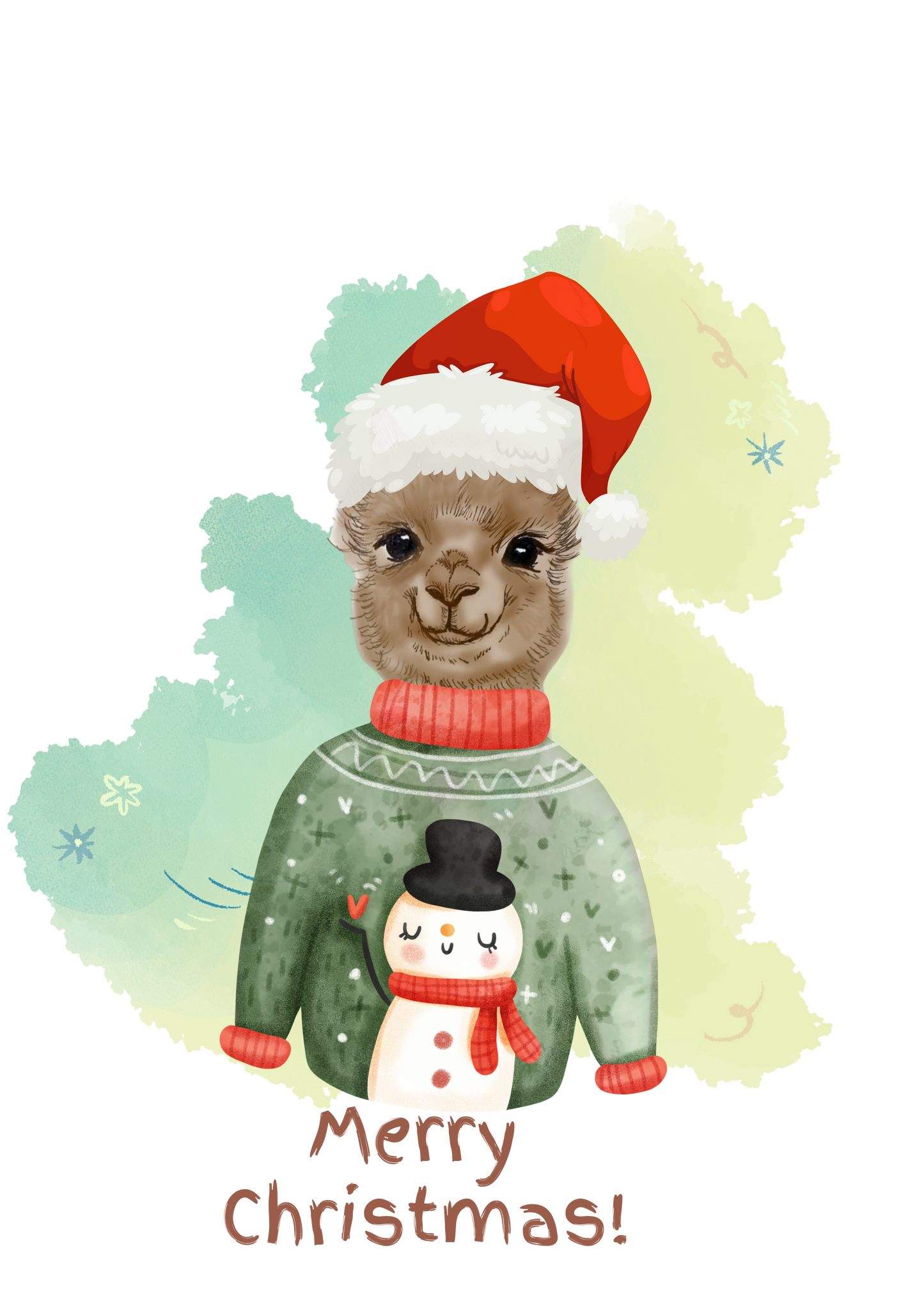 Kerst alpaca shirt kids